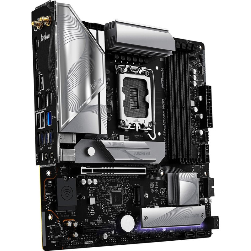 Asrock Motherboard B860M LIVEMIXER WIFI s1 851 4DDR5 mATX