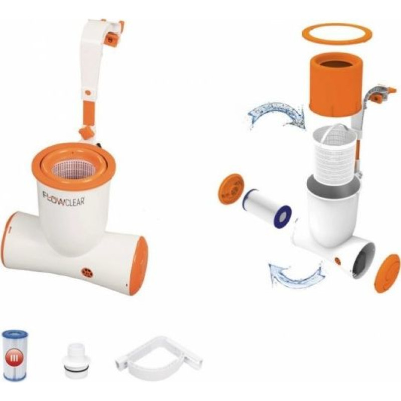 Bestway Pompa filtrująca Skimatic z skimmerem 680gal 2574 L/h
