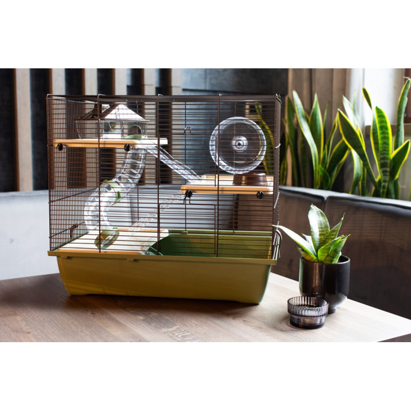 Inter-Zoo Pinky 3 Japandi - cage for rodents - 50 x 33 x 45,5cm