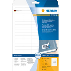 Herma Etykiety odklejalne 4210 Movables, A4, 38,1 x 12,7 mm, białe, papier matowy, 2750 szt. (4210)