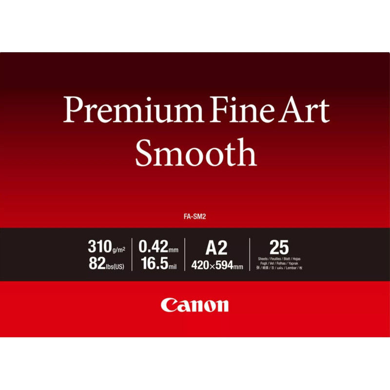 Canon CANON FA-SM2 A2 25Sheets Premium Fine Art Smooth Paper