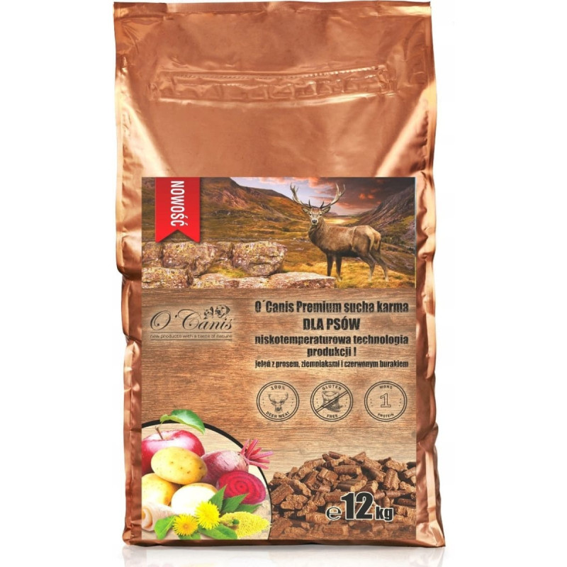 O’canis O´Canis Premium jeleń,ziemniak,burak dla psa 12kg