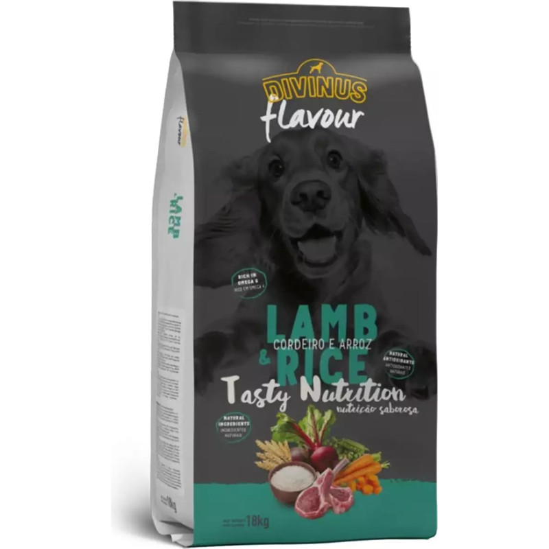 Divinus Flavour Lamb with Rice - Dry Dog Food - 18 kg