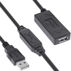 Manhattan InLine® USB 2.0 Aktiv-Verlängerung, USB-A Stecker/Buchse, 20m