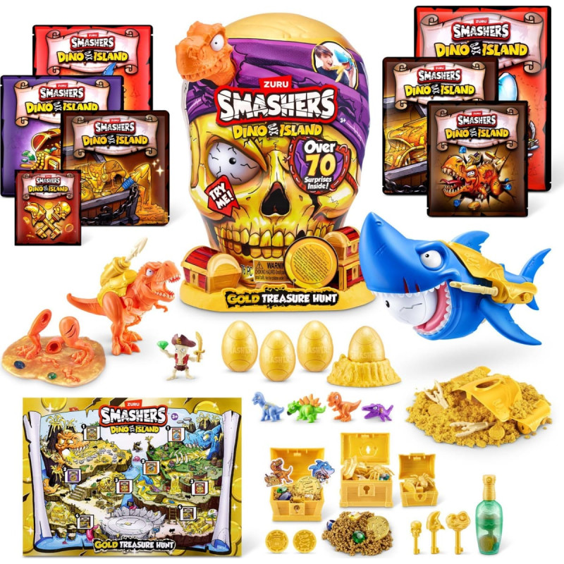 Smashers Dino Island Gold Treasure Hunt - pääkallo