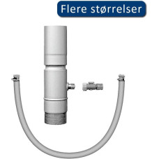 Gardena Regnvandssamler 76mm med overløb og gardena studs RHEINZINK CLASSIC WALZBLANK