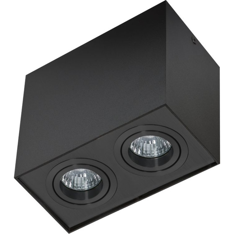 Azzardo Lampa sufitowa Azzardo Oprawa natynkowa kwadratowa czarna AZzardo ELOY 2 AZ2138
