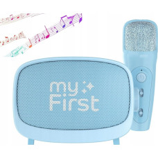 My First Głośnik Mikrofon Zestaw 2w1 Karaoke Na Bluetooth Aux Microsd Dla Dziecka / Myfirst Voice 2/ Niebieski