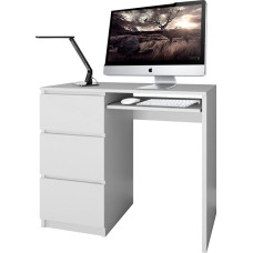 Topeshop Biurko Topeshop Lima Białe 98 cm x 51 cm