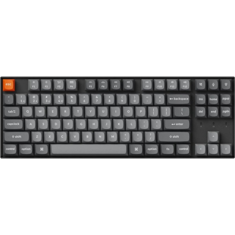 Keychron K8 Max QMK Wireless Mechanical Keyboard Fully Assembled / White Backlight / Keychron Super Red