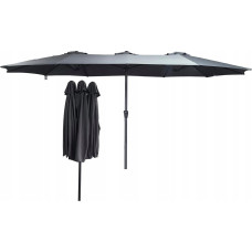 Saska Garden PARASOL OGRODOWY XXXL 2.7x4.6M SZARY SASKA GARDEN