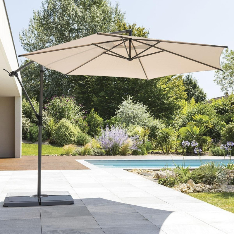 Rojaplast Parasol ogrodowy ze stelażem, MANOA, 300 cm