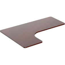 Powerton Blat biurka naro�nego, orzech, 160x110-60x2.5 cm, laminowana p�yta wi�rowa, Powerton