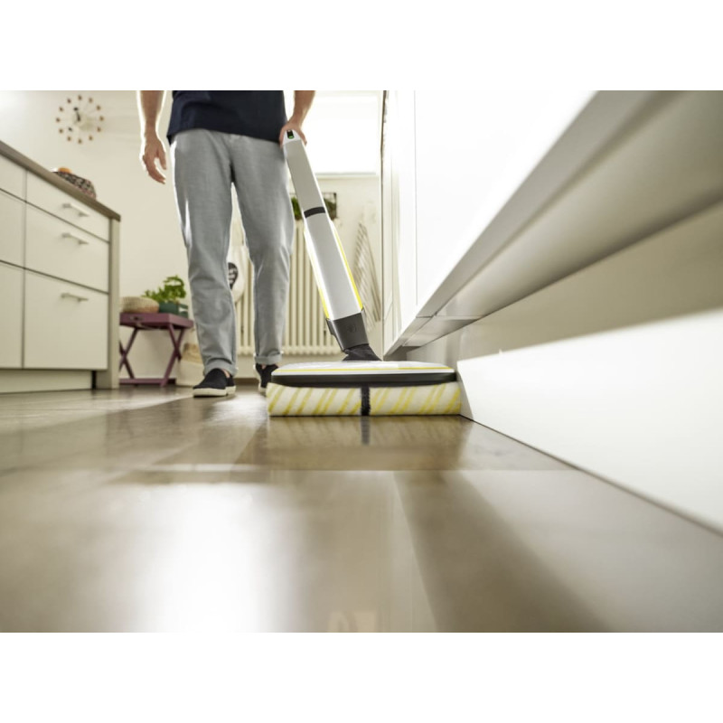 Karcher Kärcher FC 7 CORDLESS Electric broom Battery Dry&wet Bagless Black, White, Yellow 2.85 Ah