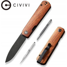 Cedrus Nóż składany Civivi Sendy Guibourtia Wood, Black Stonewashed Nitro-V by Ben Petersen (C21004A-2)