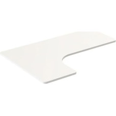 Powerton Blat biurka naro�nego, bia�a, 160x110-60x2.5 cm, laminowana p�yta wi�rowa, Powerton