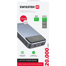 Sourcing Zasilacz do laptopa Sourcing Swissten Power Bank External charging battery for computer 20,000 mAh 100W