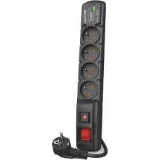 Acar F4 USB A+C surge protection cable (fast charger) 5m ; black