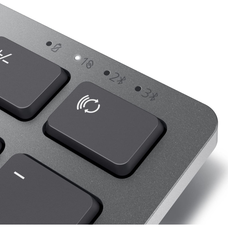Dell KB700 klawiatura Biuro Bluetooth QWERTY Hiszpański Szary