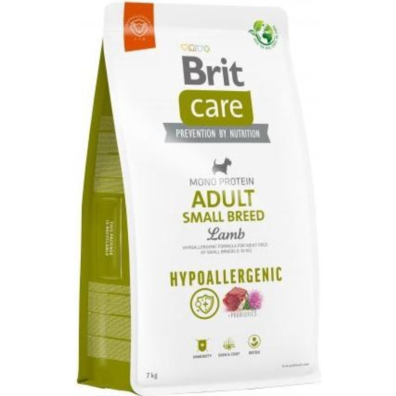 Brit Care Hypoallergenic Adult Small Breed Lamb&Rice - dry dog food - 7 kg