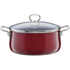 Riess Garnek Riess niski z pokrywą 24cm Roso