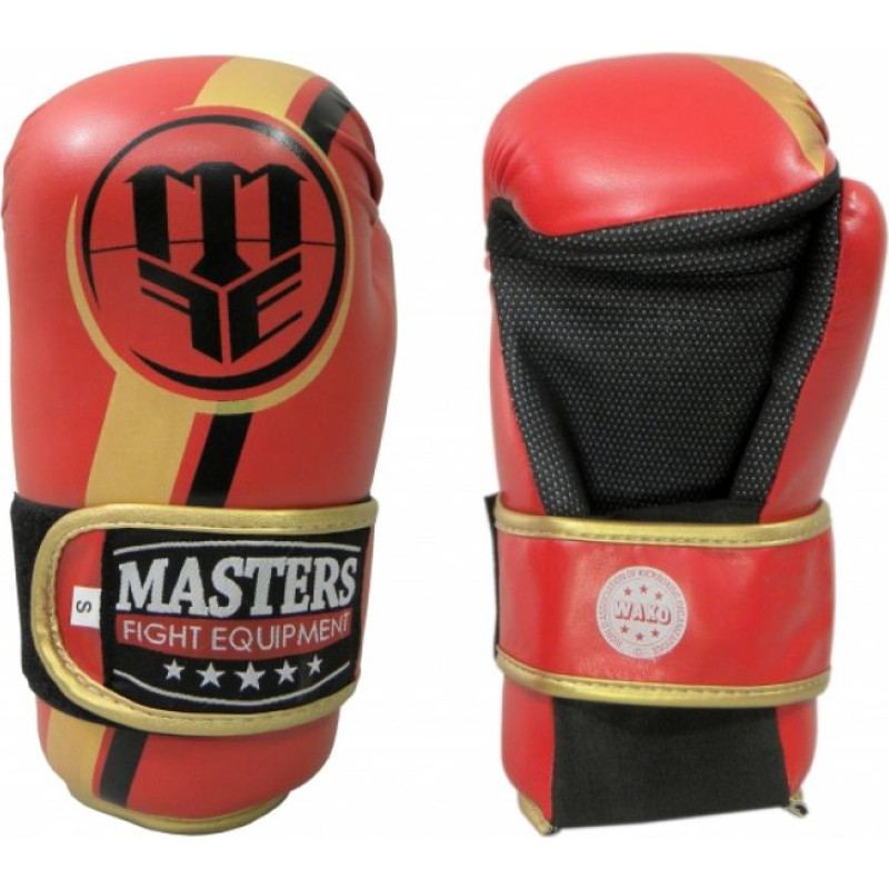 Masters Atvērtie cimdi ROSM-MASTERS (WAKO APPROVED) 01559-02M - czerwony+S