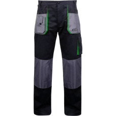 Lahti Pro Spodnie robocze bawełniane czarno-zielone rozmiar XL (L4050656)