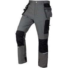 NEO Spodnie robocze Mix&Match, 4 way stretch, z kaburami, Cordura, szaro-czarne, rozmiar XXXL