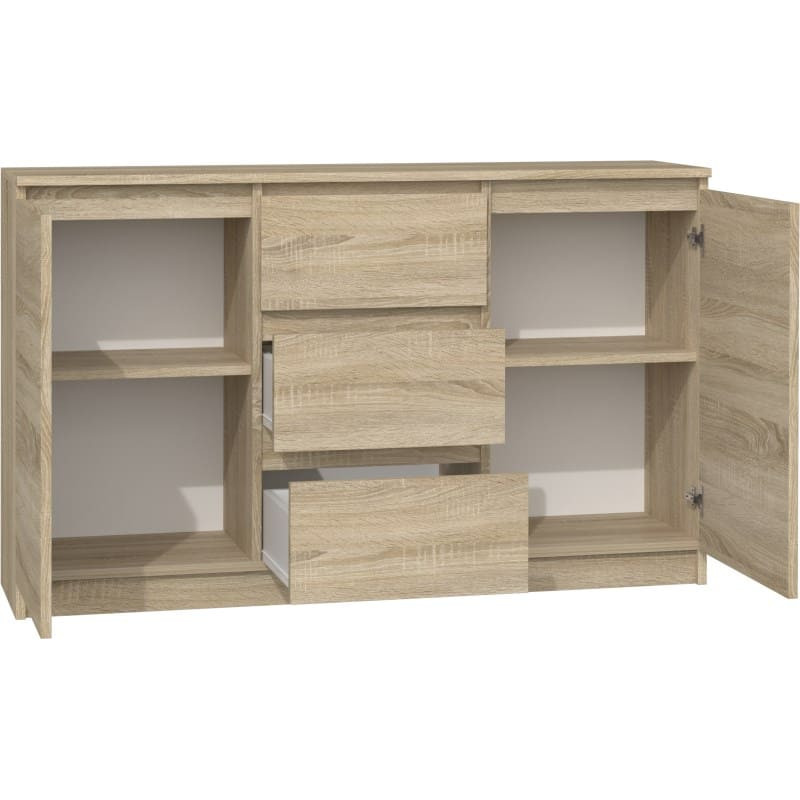 Top E Shop Topeshop KOMODA 2D3S DĄB SONOMA chest of drawers