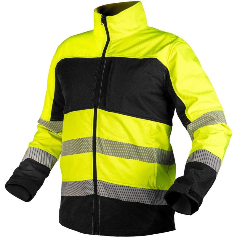 NEO Kurtka robocza ostrzegawcza Softshell, żółta, rozmiar S
