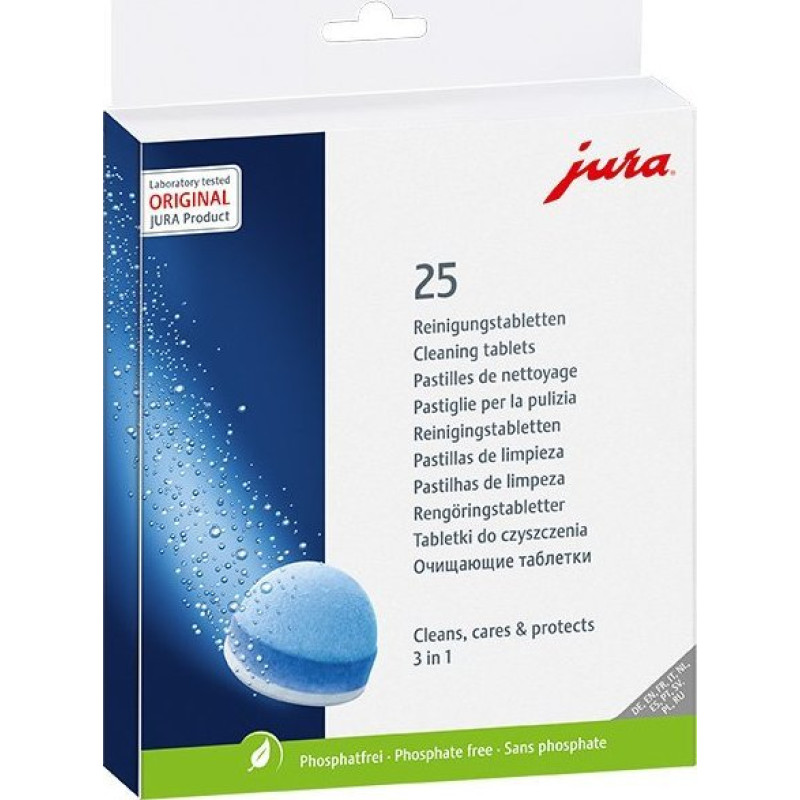 Jura 3-phase cleaning tablets 25 pcs.