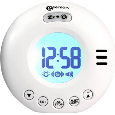 Geemarc Wake'n'Shake Voyager Reisewecker + Vibration V2 weiß