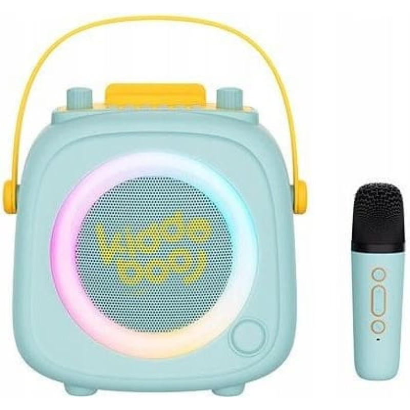 Atmosphera Głośnik Mikrofon Zestaw 2w1 Karaoke Dla Dziecka Dzieci Kidooboo Kidsvoice / Kb23028mnt Miętowy