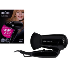 Braun HD130 hair dryer 1200 W Black