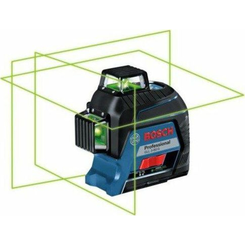Bosch Laser płaszczyznowy GLL 3-80 G zielony 120 m