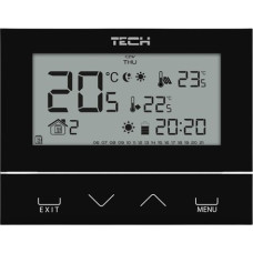 Tech Sterownik ST-292V2 pokojowy bezprzewodowy dwustanowy (3 mm szkło) czarny ST292V2BK