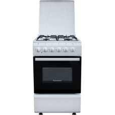 Ravanson KWGE-K50N cooker Freestanding cooker Gas White A