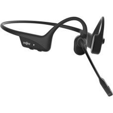 Shokz OpenComm2 Wireless Bluetooth Bone Conduction Videoconferencing Headset | 16 Hr Talk Time, 29m Wireless Range, 1 Hr Charge Time | Includes Noise Cancelling Boom Mic, Black (C110-AN-BK)