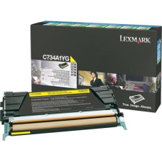 Lexmark Toner Lexmark C734A1YG Yellow Oryginał  (0C734A1YG)