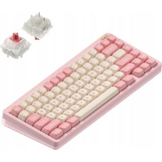 Nuphy - Halo75 v2 Wireless Mechanical Keyboard - Bezprzewodowa Klawiatura Mechaniczna Sakura Fizz Silent Red Clear-Top