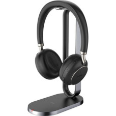 Yealink Słuchawki Yealink BH76 Zestaw słuchawkowy Bezprzewodowy Ręczny Połączenia/muzyka USB Type-C Bluetooth Podstawka do ładowania Czarny