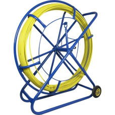 Q-Lantec Pilot z włókna szklanego FRP do przeciągania kabli Ø10mm, 150m z kółkami Q-LANTEC
