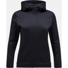 Peak Bluza polarowa damska Peak Performance Rider Tech Zip Hood - black