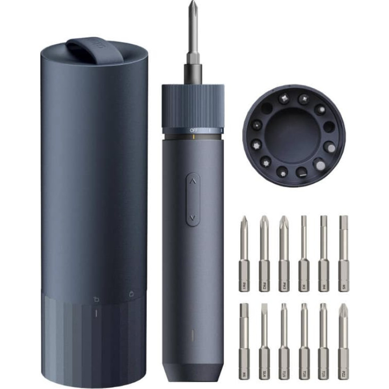 Hoto QWLSD001 cordless precision screwdriver + bit set (blue)