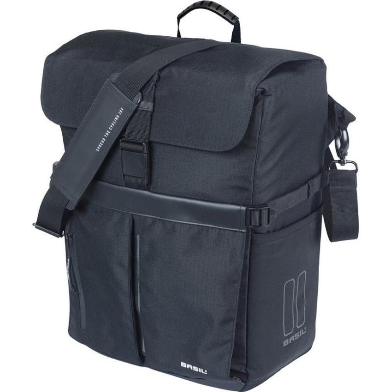 Basil Torba BASIL MOVE COMMUTER BICYCLE BAG, MIK HOOKS, 15L, Wodoodporna, Black (NEW 2025)