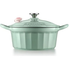 Mellow Yellow BUYDEEM Emaliowane naczynie żeliwne 3,9L, model CP551, kolor Cozy Greenish
