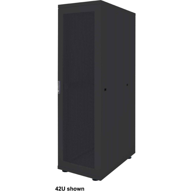 Intellinet Network Solutions INTELLINET 48,3 cm 19 Zoll Serverschrank Basic Line 42 HE 2033x600x1000mm HxBxT Flatpack Traglast 600kg schwarz