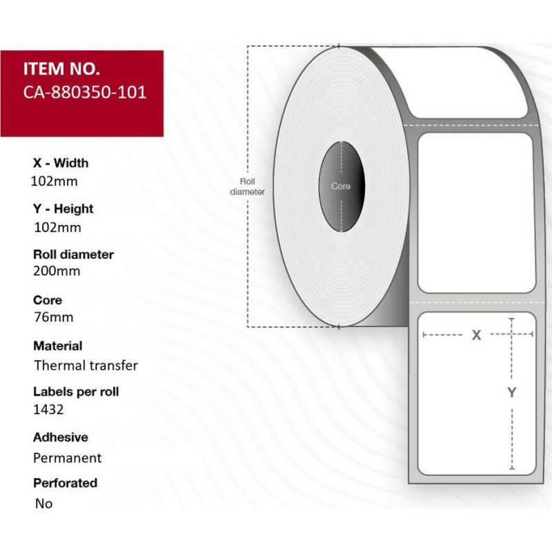 Capture CA-880350-101 etykiet do nadruku