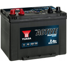Michelin Akumulator YUASA 12V 80Ah/680A Active Marine Start (L+ biegun standardowy + gwintowany) 260x174x225 B9 (zasilający)