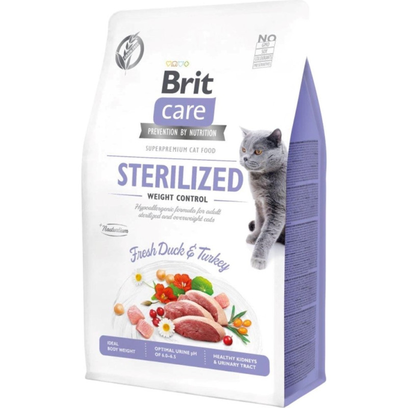 Brit Care Sterilized Weight Control - dry cat food - 7 kg